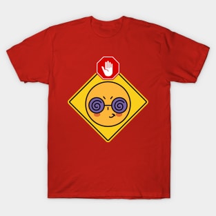 Alert Warning Facial Emoji Expressions #21 T-Shirt